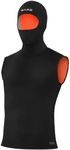 BARE 7/3MM Men's Ultrawarmth Hooded Vest: Wear Inside or Outside Your Wetsuit, Black M