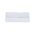 Christy Supreme Hygro 2 Bath Towels Set | White | 100% Luxury Supima Cotton | Ultra Soft | Super Absorbent | 650GSM | Plush and Long Lasting