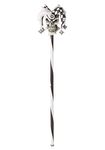 Générique Aptafetes - AC5314 - psychedelic cane - court jester - white and black - size 101.6 cm