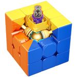 Hawkister MoYu Super RS3M 2022 3x3 Magnetic Core Ball-Core Positioning Speed Cube, Moyu RS3 M MagLev Professional 3x3 Stickerless Speed Cube, (Super RS 3M Ball-Core + MagLev Version)