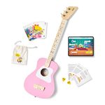 Loog 3 String Pro Acoustic Guitar and Accompanying App for Children, Teens and Beginners ââ‚¬â€œ Pink