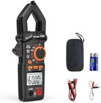 Aicevoos Clamp Meter 6000 Counts Amp Meter Auto-ranging dc Clamp Meter, Measures Current Voltage Capacitance Resistance (AC/DC Current)