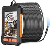 4.3" IPS Screen Endoscope Inspection Camera,Endoscope Camera with Lights,Waterproof Sewer Drain Pipe Camera,Borescope Drain Camera,Gadgets for Men, 33 ft Semi-Rigid Cable (10M)