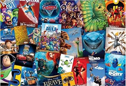 Ceaco 2000 Piece Disney/Pixar - Movie Posters Jigsaw Puzzle, Kids and Adults