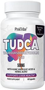 TUDCA 500 mg para digestión y desintoxicación del hígado, suplemento de sal biliar Tudca (60 Cápsulas)
