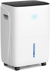KISSAIR 150 Pint Dehumidifier for Basement and Home, Covers up to 6,500 Sq. Ft Rooms, High-Efficiency Compressor Dehumidifier with Drain Hose and 2.11 Gallons Water Tank, Auto Shut-Off, 24HR Timer