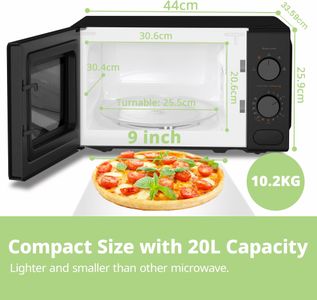 COMFEE Compact Microwave, 700W – Black