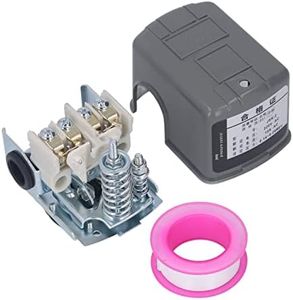 Oumefar Water Pressure Control Switch, Pressure Switch Female Thread NPT 3/8 Inch 0.14-0.28MPa High Strength 220V AC for Home