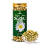 BLUE TEA - Chamomile Tea - 30 g - 30+ Cups | SLEEP & RELAXATION | Herbal Tea - Caffeine Free - Flower Based - Non-Bitter - Non-GMO | Featured In Shark Tank | Reusable Pet Jar
