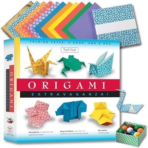 Origami Extravaganza! Folding Paper, a Book, and a Box: Origami Kit Includes Origami Book, 38 Fun Projects and 162 Origami Papers: Great for Both Kids and Adults