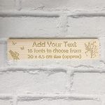 Personalised wooden plaque/sign bespoke childs bedroom door/custom text - Fairy