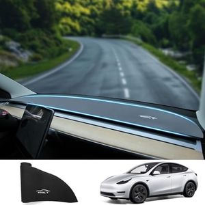 Arcoche 2024 Upgrade Dashboard Cover for Tesla Model Y Alcantala Dash Cover Mat for Anti-Glare&Slip Interior Accessories Compatible with Tesla Model Y 2024-2020