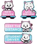 W1cwey Cute Cartoon Student Driver 