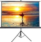 Projection Screen With Foldable Stands