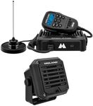 Midland MXT575 MicroMobile Two-Way Radio & SPK200 Amplified External Speaker, 50-Watt GMRS Radio with All-in-Mic Controls, NOAA Weather Alerts, and Boosted Audio for Vehicles and Off-Road