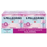 San Pellegrino Essenza Sparkling Water Cherry & Pomegranate Lightly Flavoured 24x330ml