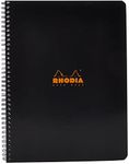 Rhodia Wirebound A4 5 x 5 Grid Notebook, Black