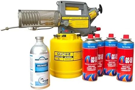 KisanKraft Thermal Fogging Sprayer KK-TF-8610 HeavyDuty Mini Fogger for Mosquito & Pest Control 2L Tank Portable Agricultural Fogger (KISANKRAFT - 1, GAS CAN - 4, CHEMICAL 500ML - 1)