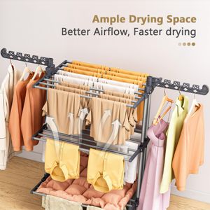 PurKeep 4-Tier Clothes Drying Rack – Foldable Laundry Organizer