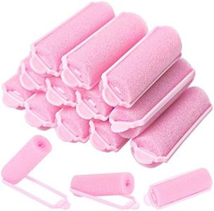 12 Pcs Foam Sponge Hair Rollers 2.4 Inch Hair Curlers to Sleep In Soft Sleep Rollers hair curlers for Curls Style Heatless Hair Curler