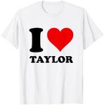 Red Heart I Love Taylor T-Shirt