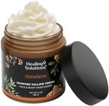 Healing Solutions - Whipped Tallow Balm, Frankincense, Myrrh & Sandalwood Scent, Grass Fed/Grass Finished Beef Tallow w/Organic Jojoba & Manuka Honey for Skin, Face & Body, All Natural Moisturizer