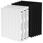 CPGSY 2|3 H13 True HEPA Filters & 6 Activated Carbon Pre-Filters, Compatible with Fellowes AeraMax 290/300 and Fellowes DX95, HF-300/AP-300PH Purifier, Part# 9287201 (White, 3 HEPA+6 Prefilter)