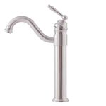 Novatto CENTURY Single Lever Vessel Faucet, Brushed Nickel