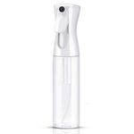 Uervoton Continuous Spray Bottle for Hair and Plants, Fine Mist, 300ml Clear