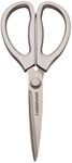 Farberware All Purpose High Carbon Stainless Steel Shears with Contoured Handles, 8.2 x 3.5 x 0.5 inches, Silver