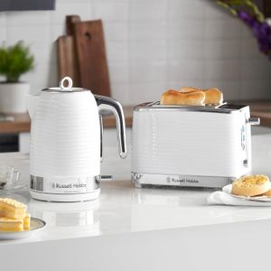 Russell Hobbs Inspire 1.7L Electric Kettle – Fast Boil, White, Cordless