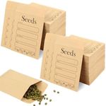 Joyberg 156 PCS Seed Envelopes 3.15”x 4.72”, Seed Packets Envelopes Kraft Seed Saving Envelopes, Self Sealing Seed Storage Envelopes Mini Envelopes for Flower Vegetable Seed Collection