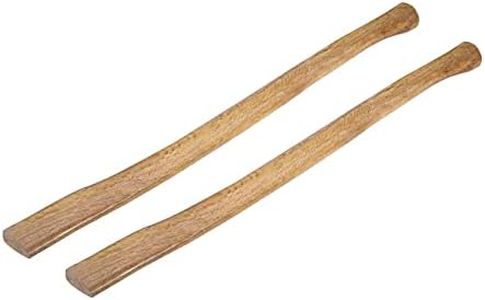 uxcell 35 Inch Wood Long Replacement Handle Curved Replaceable Handle for Axe Hammer Oval Eye Oak Wood 2 Pack