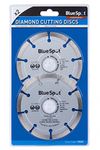 Blue Spot Tools 19547 Segmented Diamond Dry Cutting Disc, Silver, 115 mm,2 Piece