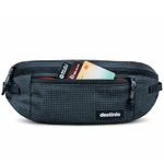 Destinio Waist Bag for Men & Women, Travel Waist Pouch & Fanny Pack with Waterproof Zippers, Back Pocket, Anti-Theft Design, Key Holder, Adjustable Crossbody Strap (Grey Zipper)