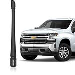 POSAID 7inch Antenna for Chevy Silverado and GMC Sierra Denali 1500 2500 3500 Fexible Rubber Truck Antenna Replacement with Optimized FM/AM Reception