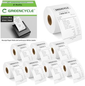 GREENCYCLE 8 Roll Compatible for Dymo 30270 2-1/4" x 250' Receipt Paper