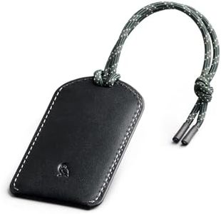 Bellroy Luggage Tag (Leather Luggage Tag with Personalizable Insert Card and Durable Construction) - Black