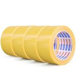 ADHES Double Side Carpet Tape Rug Tape for Carpet Wood Floor Adhesive Rug Gripper Residue-Free Multipurpose Non Slip Tape,5cm X 9.4m,4rolls,Brown