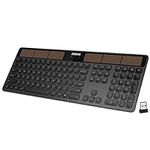 Arteck Wireless Solar Keyboard Full
