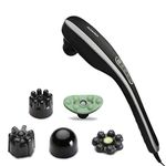 AGARO MARVEL Electric Handheld Full Body Hammer Massager with 5 Massage Heads, 5 Mode & 6 Speed Settings for Pain Relief & Relaxation, Back, Leg & Foot