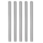 HARFINGTON 5pcs Round Rods 6.6mm x 100mm High Speed Steel (HSS) Lathe Bar Stock DIY Craft Tools for Turning Facing Drilling Threading