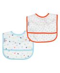 Mi Arcus Feeding, Drool, Coverall Bibs for Baby Boys, Girls, Newborns, and Toddlers,3-6 Months,Cotton,Gifting/Pack of 2/Adjustable