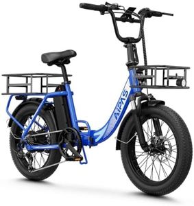 Aipas A4 Folding Electric Bike for Adults, 1000W Peak Motor, 62-Mile Range