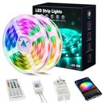 Beaeet LED Strip Light 20m, RGB Music Sync Colour Changing LED Lights for Bedroom, Smart Ambient Lights with Bluetooth App & Remote Control, Flexible Design, Kitchen, Ceiling, Gaming, Home Decoration