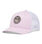 Columbia Youth Unisex Snap Back, Pink Dawn/White/Hot Marker Waves, One Size