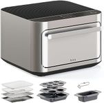 Brava Oven Bake & Breakfast Set: 10-in-1 Touchscreen Countertop Smart Oven, Air Fryer, 6-Slice Toaster, Slow Cooker, Reheater, Dehydrator, Rice Cooker, Healthy & User Friendly, Auto-Shut Off, 1800W