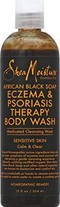 Shea Moisture African Black Soap Eczema & Psoriasis Therapy Body Wash 350ml