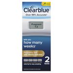 Clearblue Digital Pregnancy Test With Weeks Indicator, The Only Test That Tells You How Many Weeks, 2 Digital Tests (Pack of 1)
