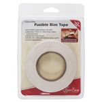 Sew Easy Fusible Bias Tape – Transparent 11mm x 20m Iron On Bias Binding for Decoration in Celtic & Stained Glass Quilts, Sewing, Dressmaking